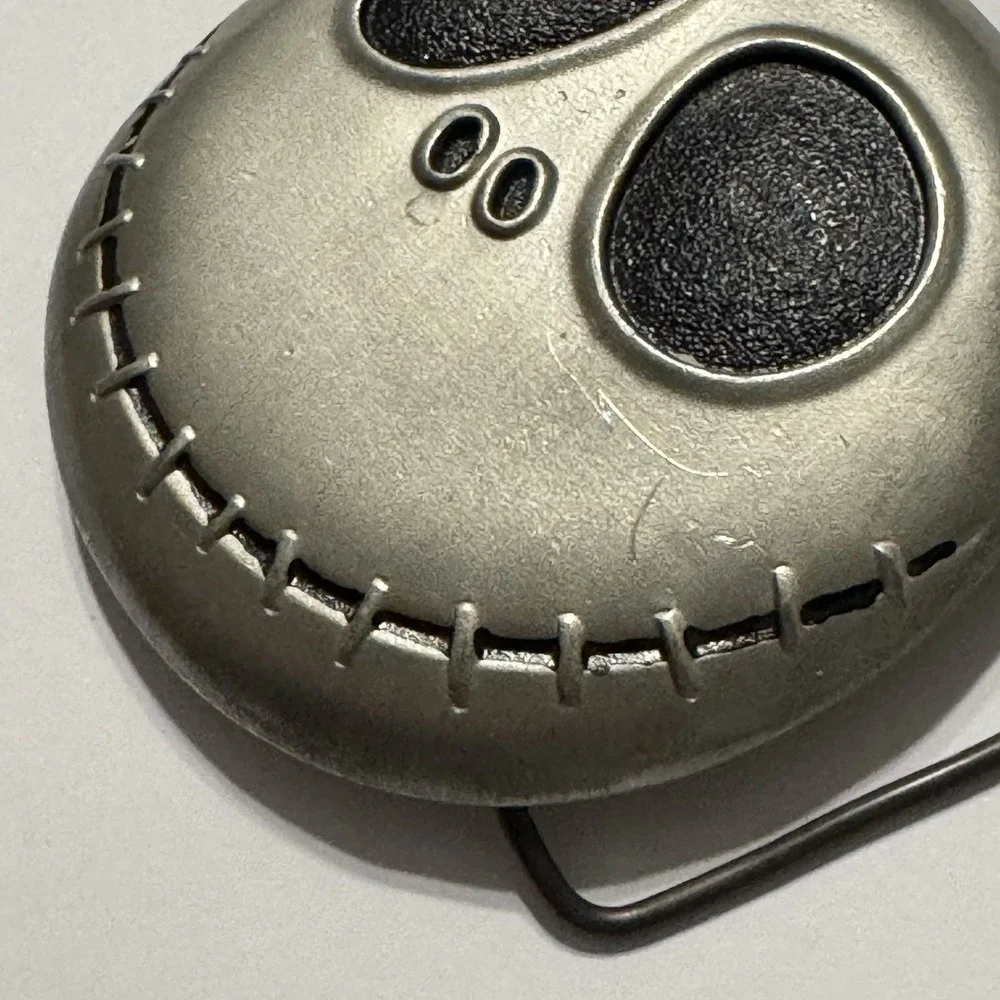 Belt Buckle Nightmare‎ Before Christmas Jack Skellington Metal Silver